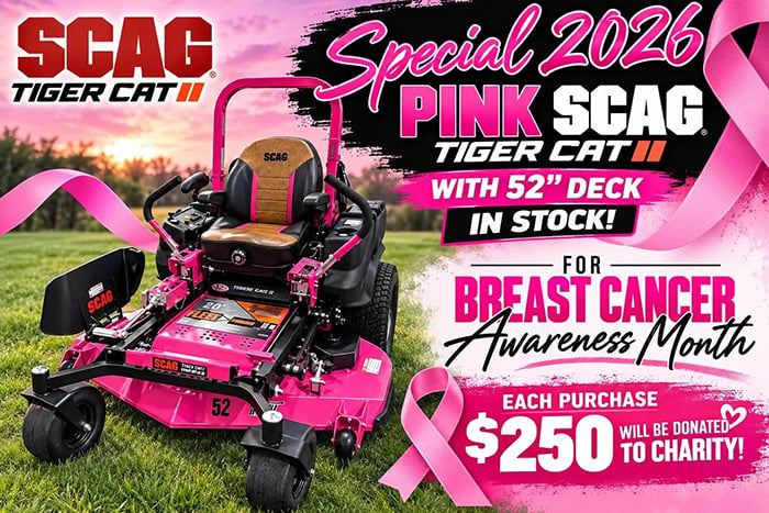 Each Purchase of pink scag, $250 will be donated to charity